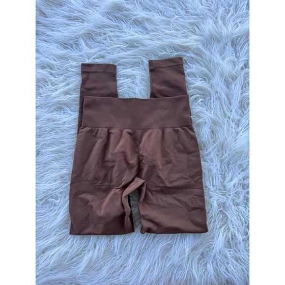 OQQ Leggings Brown Size Small - Picture 5 of 7